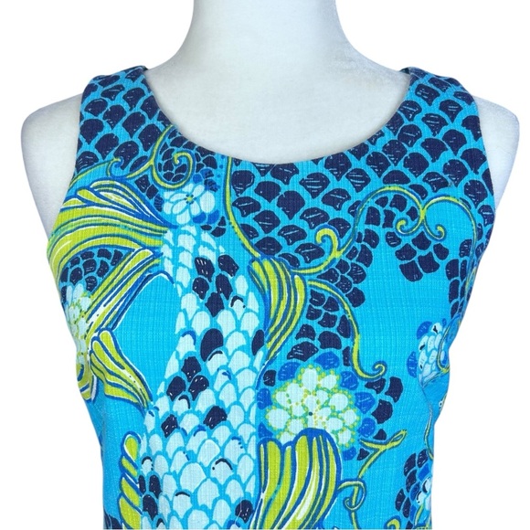 Lilly Pulitzer Stephanie Shift Dress 2 Koi Preppy Sirens Spring Colorful Chic - Picture 6 of 15